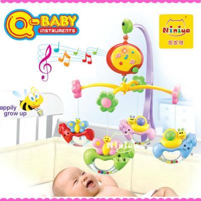 China Niniya Plastic Electric Music Baby Crib Bell with Rattle and Songs for sale