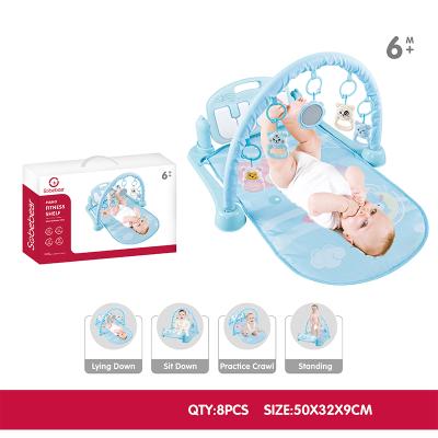 China Musical Toy Top Selling Rhyme Baby Toys Activity Gym Musical Mat with Piano for sale