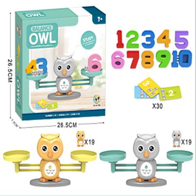 China New Plastic Early Educational Preschool Kindergarten Game Owl Math Balance Learning Toys For Children Account for sale