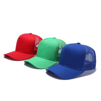 China Wholesale COMMON Trucker Hat 5 Panel Embroidered Cotton Printed Logo Plain Trucker Cap Mesh Hat For Summer Trucker Hats for sale