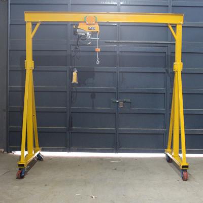 China Customized Span Portable Gantry Crane , 3 Ton Wheeled Gantry Crane Easy Operation for sale