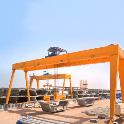 China Remote Control 50 Ton Double Girder Gantry Crane A5 Work Duty for sale