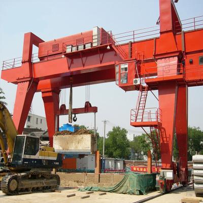 China 50 Ton Double Girder Gantry Crane , Industrial Gantry Crane With Cantilever for sale