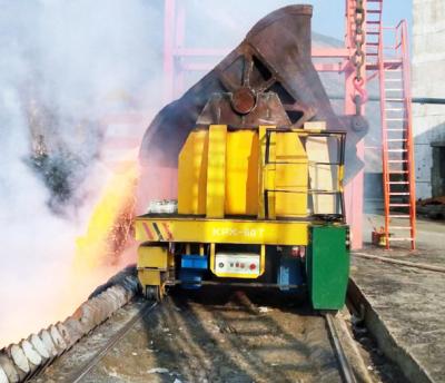 China De gemotoriseerde van de de Overdrachtkar van de Staalgietlepel Antihitte Op zwaar werk berekend voor Staalfabriek Te koop