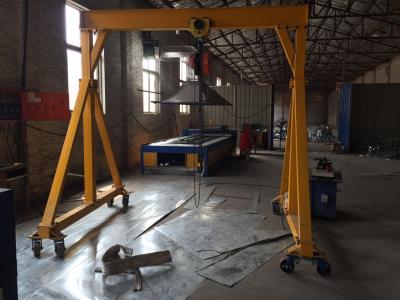 China Mini Portable Gantry Crane , Mobile Rubber Tyre Gantry Crane 1 - 10 Ton for sale