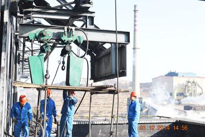 China De pneumatische Explosiebestendige Dubbele Ketting van het Kettingshijstoestel met Bumperblok Te koop