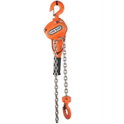 China Elastic Clutch Lifting 1.5T 3m Lever Block Chain Hoist for sale