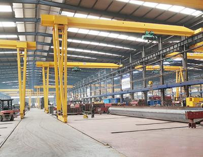 China Box Type 10 Tonne Single Girder Gantry Crane with P30 P38 Track for sale