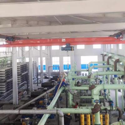 China 5T Height 7m Under Hung Single Girder Overhead Travelling Crane With Hoist for sale