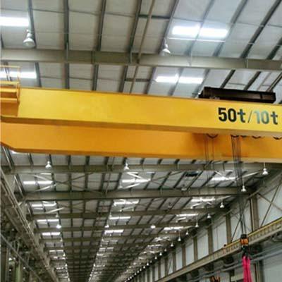 China 65T Heavy Duty European Overhead Crane Modular Design Low Headroom Double Girder for sale