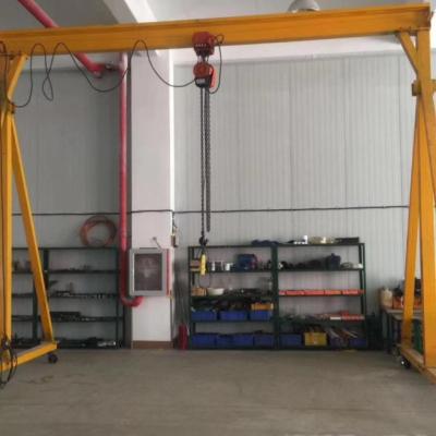 중국 Mini Indoor 2t Mobile Gantry Crane Power Source 3 Phase 380V 50hz 판매용