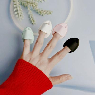 China Makeup Applicator Triangle Shaped Foundation Sponge Makeup Directed Mini Finger Pad Water Drop Cosmetic Powder Puff for sale