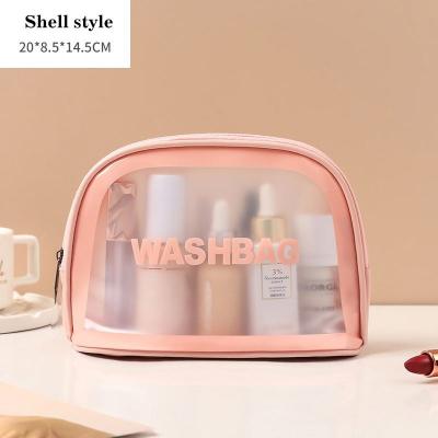 China Waterproof Logo Fashionable Clear White Black Rose Custom Made Makeup Bag PVC Design Cosmetic Bag for sale