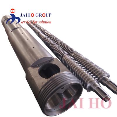 China Film Blowing Cincinnati Conical Twin Extruder Screw Barrel for sale