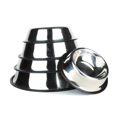 China Sustainable Pet Supplies Dog And Cat Bowls Pet Feeders And Drinkers Stainless Steel Dog Feeding Bowl for sale