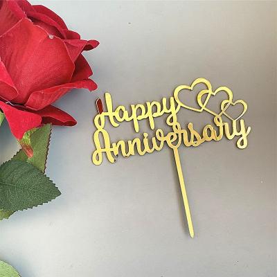 China Acrylic Happy Birthday Cake Topper Acrylic Cake Topper For Birthday Party Decoration for sale