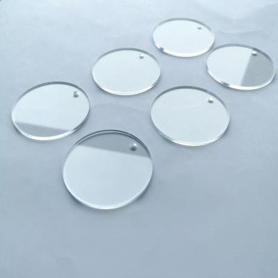 China Disc Acrylic Clear Blanks For DIY Key Chains Acrylic Cake Topper Blanks for sale