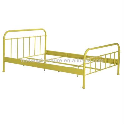 China Modern Design Premium Simple Black Steel Iron Frame Bedroom Beds Metal Bed Frame Home Furniture for sale