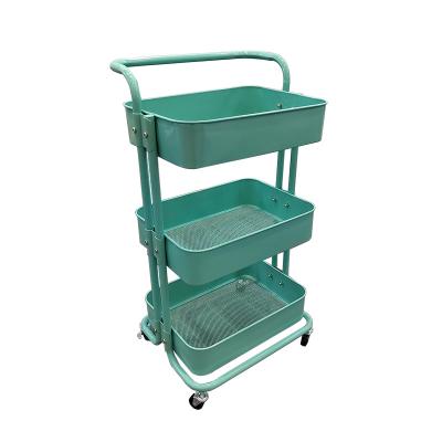 China High Quality Kitchen Cart 3 Tier Raskog Shelf Storage Organizer Kitchen Storage Rolling Stocked Serving Cart/Serving Cart for sale