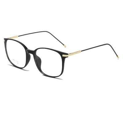 China New large PC trend TR90 frame glass frame male with transparent multi-color frame simple women's glass myopia glass the retro for sale