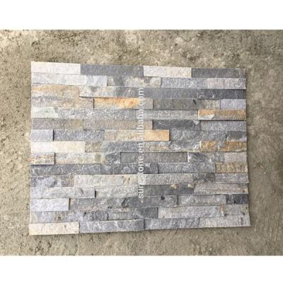 China Natural Chinese Traditional Quartz Wall Cladding Blue Culture Stone Face Register Panel for sale