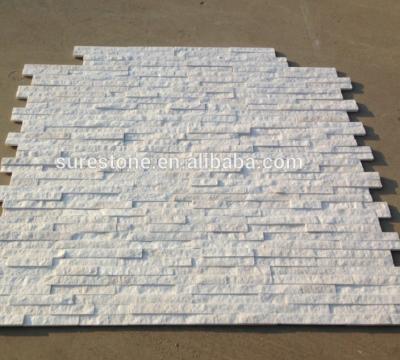 China White Cladding Stone Stone Wall Exterior Wall Decoration Quartzite Decorative Wall Stone for sale