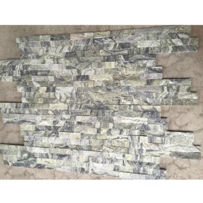 China Modern Chinese Black Green Interior Natural Marble Stone Wall Cladding Veneer Ledgestone Panels for sale