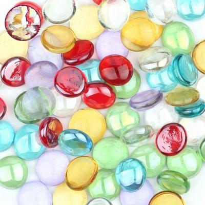 China Garden Decoration Wholesale Price Stones Artificial Decorative Glass Pebbles For Swimming Pool Fish Tank for sale