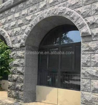 China Modern Chinese Natural Gray Stone Wall Cladding Outdoor Stone Mushroom G603 Granite Stone Veneer for sale