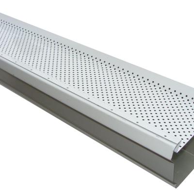 China Flexible Customized Aluminum Perforated Mesh Gutter Guard Cover for sale