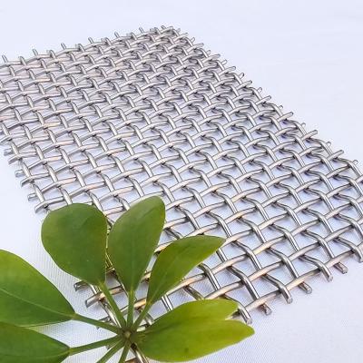 China Isolation Pad Corrugated Metal Woven Decorative Mesh Curtain Wall Mesh Crimped Wire Mesh for sale