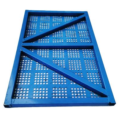 China Beautiful 2021 Skyscraper Scaffolding Safety Net Sheet Perforated Industrial Metal Protection 1.8m*1.2mn Construction Round Hole for sale