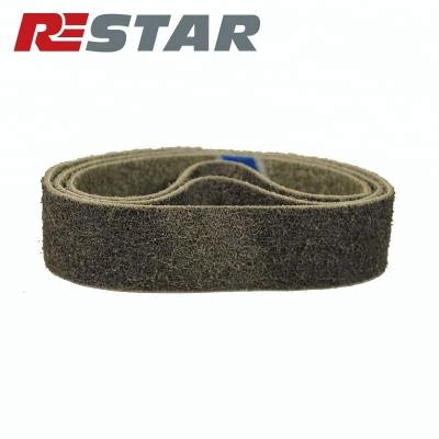 China Low Stretch Non Woven Nylon Abrasive Sanding Belt For Industrial Sander for sale