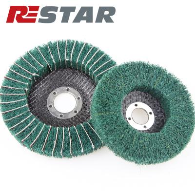 China Metal Surface Non Woven Abrasive Fin Disc For Cleaning / Polishing for sale