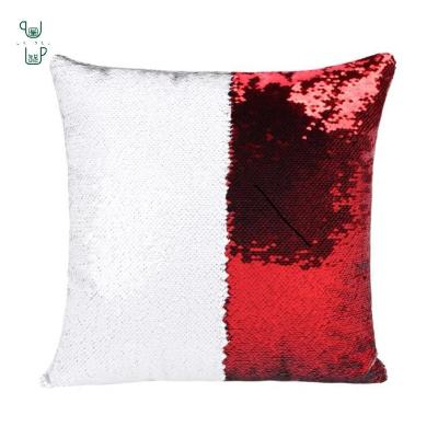 China DIY Sublimation Printing Shiny Sequin Pillow Case DIY Customized for sale