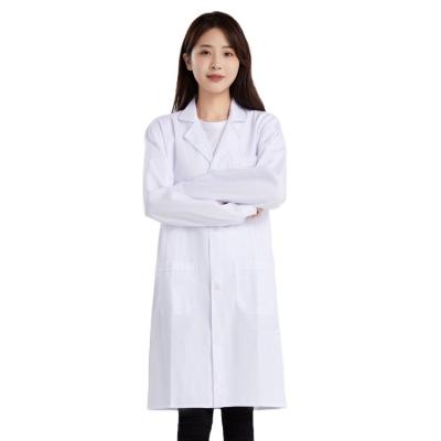 China New Style Doctors Hospital White Nurse Uniform Designs Medical Scrubs Dress Hospital Fashionable Lab Coat for sale