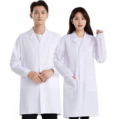 China Hospital Fashion Hot Sale Custom Design White Cotton Ladies Lab Coat Doctor Nurses Gown Uniform Scrubs Uniforms Sets Nurse for sale