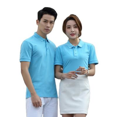 China Anti-wrinkle Custom Embroidered Printing Logo Plain 100% Cotton Polyester Mens Golf Polo Uniform T-Shirt for sale