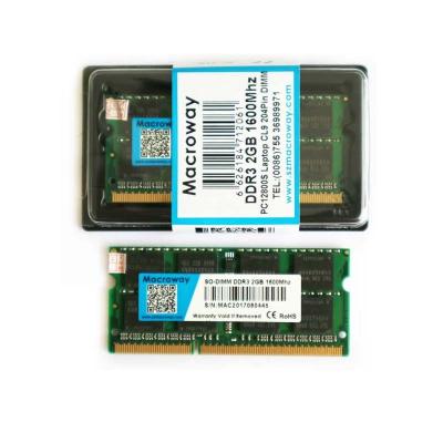 China LAPTOP Factory Supply Ddr3 2g 1333mhz 4gb Pc10600 Memory Ram for sale