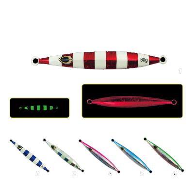 China 2022NEW OEM Hardbody Lure 15g 20g 30g 40g 60g 80g Squid Lure Fishing Vibelures Hard Metal Fishing Lure KT07 for sale