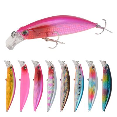 China Fishhook Bait Sinking 2022 New Luya Lures 30g/10.5cm Multicolor Minnow Bait Lure Sinking Plastic With 6# Hook for sale