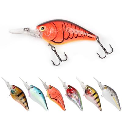 China 2022 New Luya Lures Crankbait Wobbler 60mm Depth 12g 2.0m Plastic Floating Crank Bait For Bass Fishing With Long Lip Bill for sale