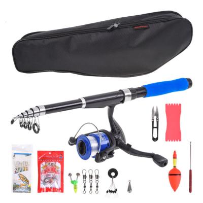 China 2022 New Fishing Rod Set 2.1m Blue Ultralight Carbon Wholesale Saltwater Fishing Rod and Reel Combo Set WHLO- 28038-T210BL for sale