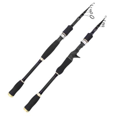 China Telescopic Fishing Rod, 2021 New Goods Carbon Fiber Fishing Tackle Spinning and Casting Rod, Lightweight Fishing Pole Designed for Perch, Trout, Salmon for sale