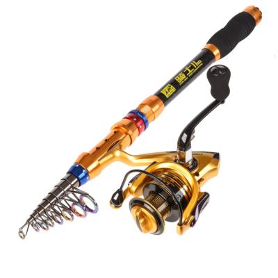 China 2022 New Product 1.8-3.6m Fishing Rod and Reel 4000 Spinning Fishing Series Rod Pesca Wheel Portable Travel Combo WHLO-27488 for sale