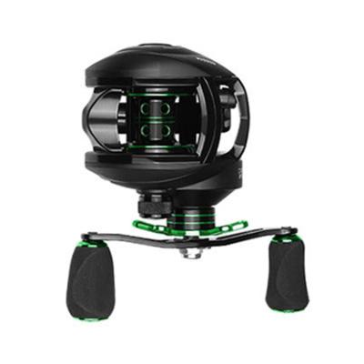 China New BS2000 II Baitcasting Metal Reel 2022 8.1:1 6.3:1 Gear Ratio Freshwater Reel Aluminum Spool 8 Kg Drag Fishing Reel for sale