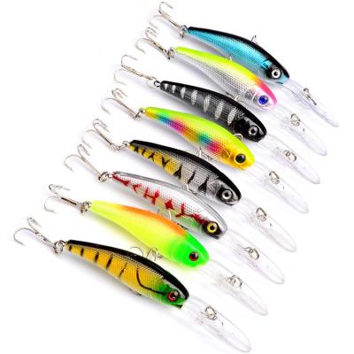 China 2022new ABS Heavy Agitate Wholesale Clear-Coated Master Hook Vmc Minnow Bait for sale