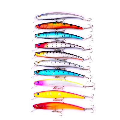 China ABS 2022 NEW 12CM 11.9g 3d floating lure plastic hard swimming fishing minnow for sale