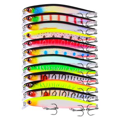 China 2022 New Minnow 11cm/13g Plastic Minnow Fish Lure Fishing Lure Wholesale Minnow Hard Plastic Wobbler for sale