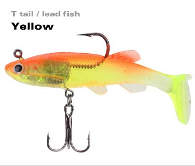 China 2022 New Swim Bait 12.5g/8cm Metal Lead Leader Build PESCA Soft Pike Bass Perch Silicone Worm Rubber Lure Fishing Shore Cast Spoon WH-SL074 for sale